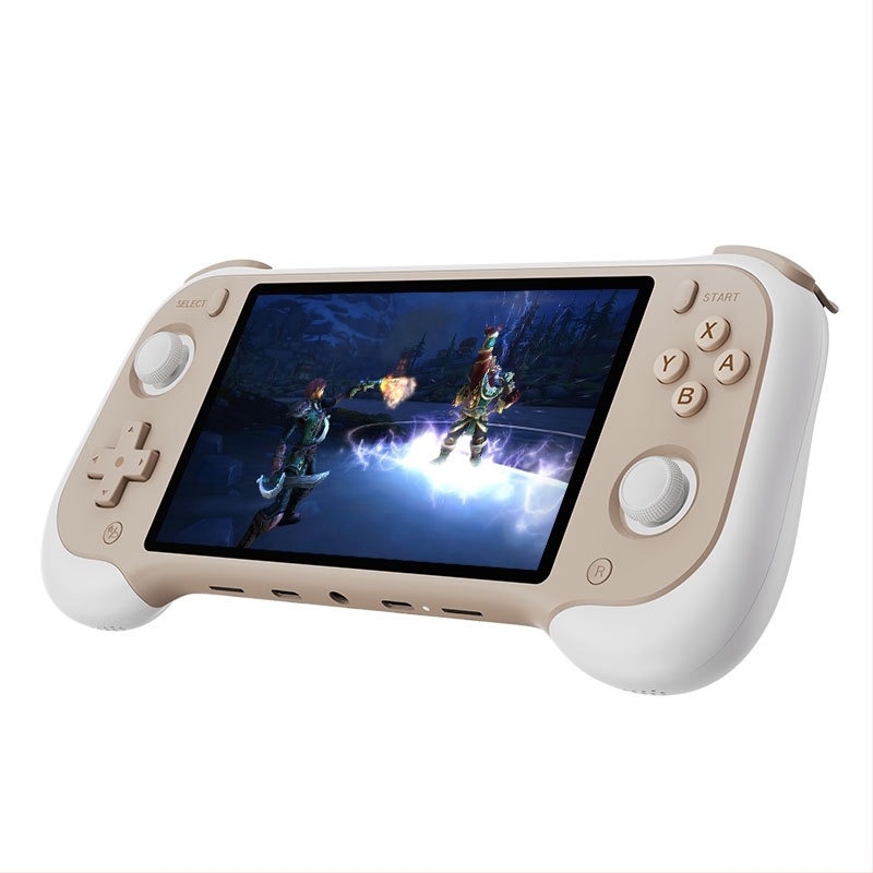 H55 nyílt forráskódú kézibeszélő játék konzol – HD IPS kijelző, PSP/GB kompatibilitás, két játékos mód, Linux OS, 8GB memória, HDMI interfész