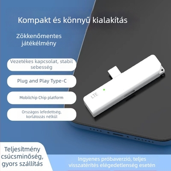 Hordozható WiFi dongle, 150 Mbps, 2.4 GHz, 802.11n, Type-C csatlakozás, Android alkalmazás támogatásával, üzleti utazásokhoz