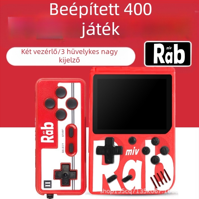 Retro kézi játékkonzol – nosztalgikus dizájn, egyjátékos, nincs beépített memória