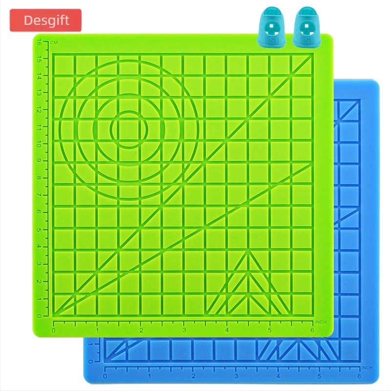 3D nyomtató toll pad, négyzet alakú szilikon rajzsablon DIY-hoz