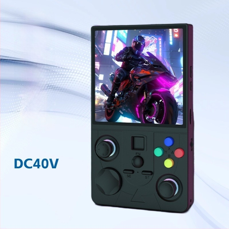 DC40V hordozható játékkonzol nyílt forráskódú Linux rendszerrel, 4 colos kijelző, Wi-Fi online multiplayer, rezgés, PSP játékok kompatibilitása, 64GB/128GB tárhely