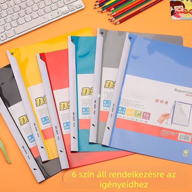 A1 méretű PP anyagú dokumentumtartó, egyetlen klippel