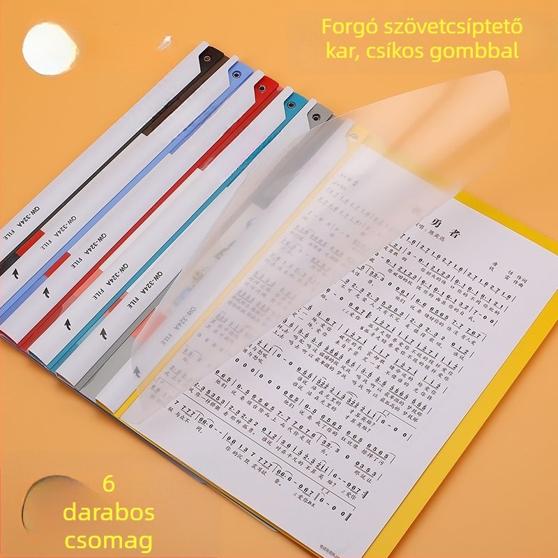 A1 méretű PP anyagú dokumentumtartó, egyetlen klippel