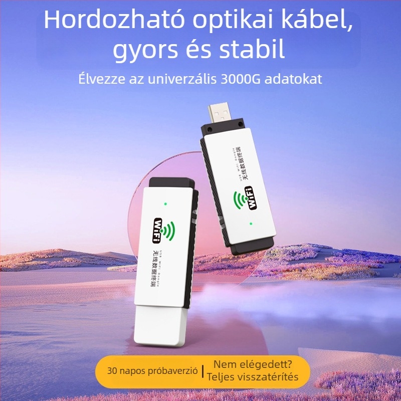 Treasure skill Uf-009 USB Wi‑Fi adapter – Plug-and-Play hordozható hotspot, 2,4 GHz, alkalmazás-támogatás