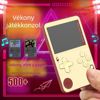 K10 mágneses kártyás kézi játékkonzol mágneses telefontokkal – retro FC stílus, Tigris éve