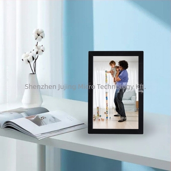 Android érintéses digitális fotókeret Wi‑Fi-vel, 1280x800 felbontás, 8GB tárhely, támogatja a zenét és videókat