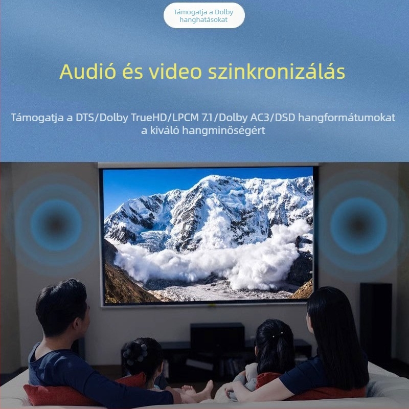 HDMI kapcsoló 2 bemenet/1 kimenet, távirányítóval, 8K60Hz, minden rendszerrel kompatibil, számítógép/TV kijelző közötti váltáshoz, 1 év garancia