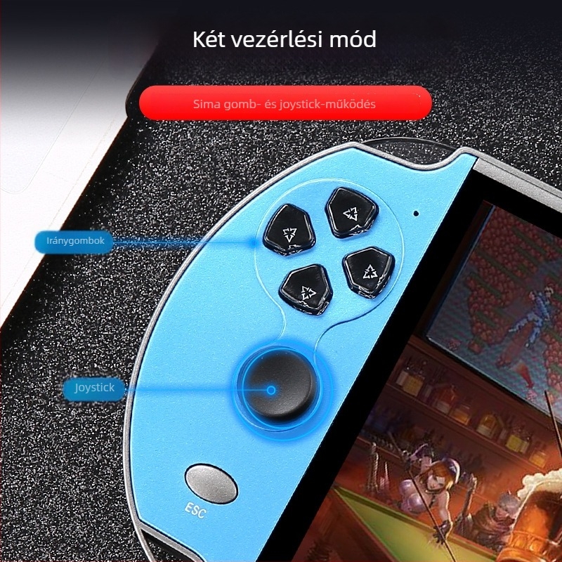 X12Plus két joystickos hordozható játékkonzol, 7 hüvelykes HD kijelző, PSP-stílusú hordozható arcade konzol 16 GB memóriával