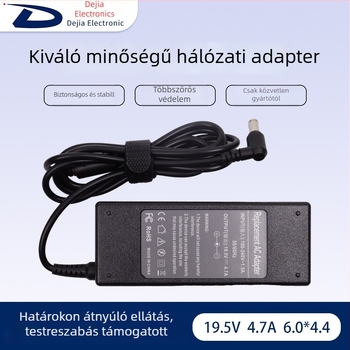 Sony laptop töltőadapter, 19.5V 4.7A, bemeneti 100-240V, közvetlen töltés, tömeg 320 g