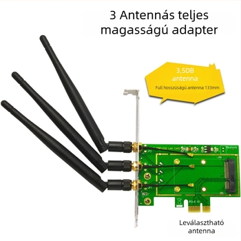 SSU SU-EM1005 Mini PCI-E to Desktop PCI-E Adapter, PCI-E hídkártya, Átvitel sebesség: Egyéb, Utólagos szolgáltatás: Három garancia
