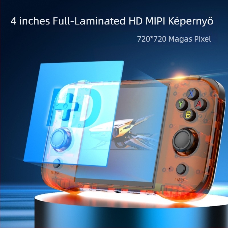 R46S hordozható játékkonzol – RPG, ArkOS Linux, 64/128 GB, USB, vezeték nélküli, MP4 lejátszó, nosztalgikus stílus