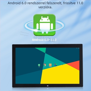 Android-alapú 10 hüvelykes HD digitális fotókeret hálózati érintőkijelzővel, POE reklámeszköz; felbontás 1280x800, tárhely 8 GB, támogatja MS/SD/USB/TF, BMP/JPEG/PNG/GIF