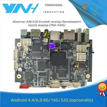 Yinuoheng Quanzhi A40i önkiszolgáló terminál alaplap, Android hirdetési modul alaplapja, digitális képkeret és oktatási egység egyben