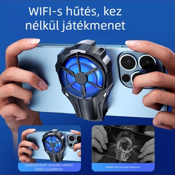 AL-08 Univerzális csipeszes mobiltelefon hűtő, kompakt gyors hűtés, USB-C interfész, 10-15W, 50 g