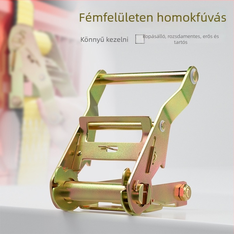 Teherhordó feszítő autókhoz E-alakú csattal, konténer tartó, rakományrögzítő heveder, nehéz terhelésű feszítő