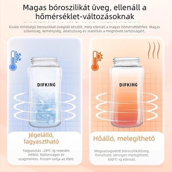 DIFKING PPSU széles nyílású cumisüveg kupakja, kompatibilis a Pigeon üvegtestével – 3. generáció, ívelt, kar nélküli, 40 db