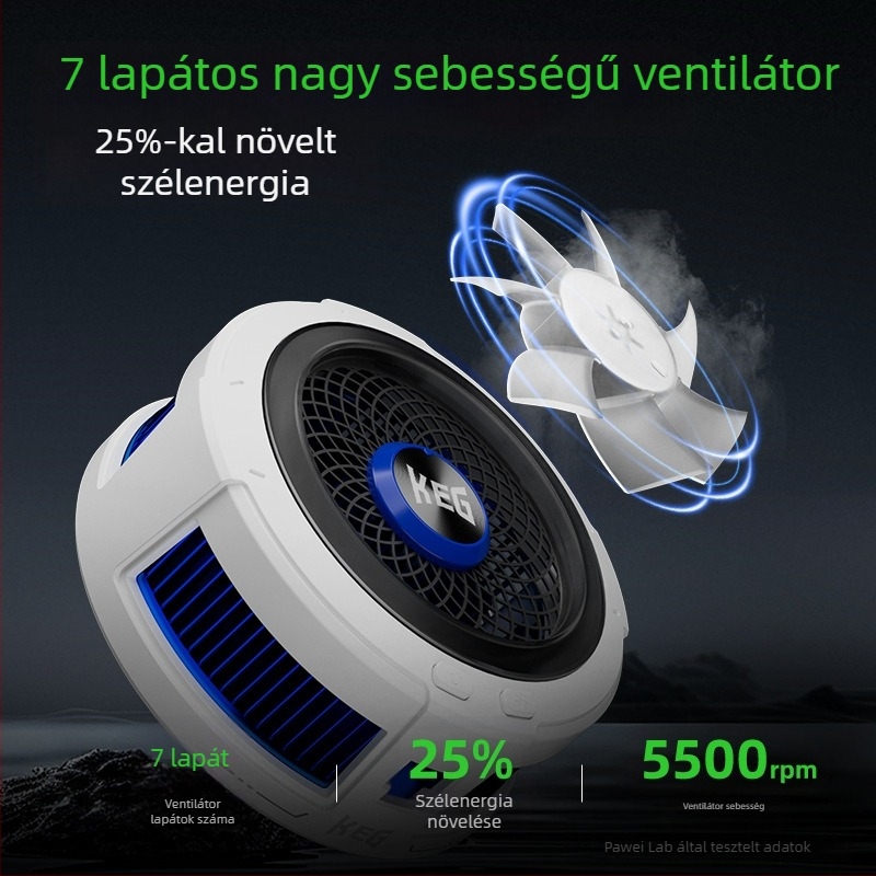 B2-es telefonhűtő, 20W, mágneses hátlapi csipesz, Type-C, alumíniumötvözet + ABS