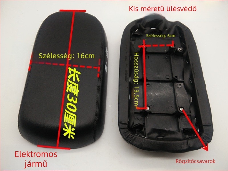 Kerékpárnyereg — hátsó ülés párna elektromos járművekhez; nem importált
