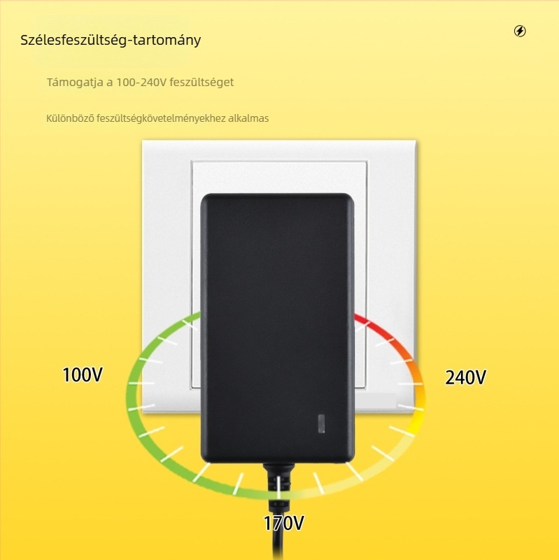 Fali adapter 15V 3A digitális fotókeretekhez, közvetlen töltés, bemenet 100–240V