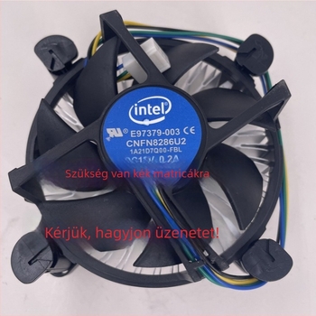CPU hűtő alumínium radiátorral, hidraulikus csapágyas ventilátor, 2400 RPM, kompatibil Intel LGA 775/1150/1155/1156/1151/1200