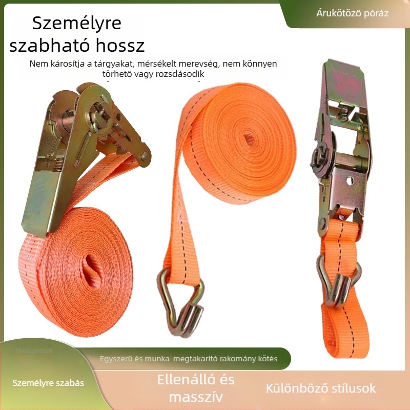 Ratchet csattos heveder teher rögzítésére, márka Bundle, szállításhoz