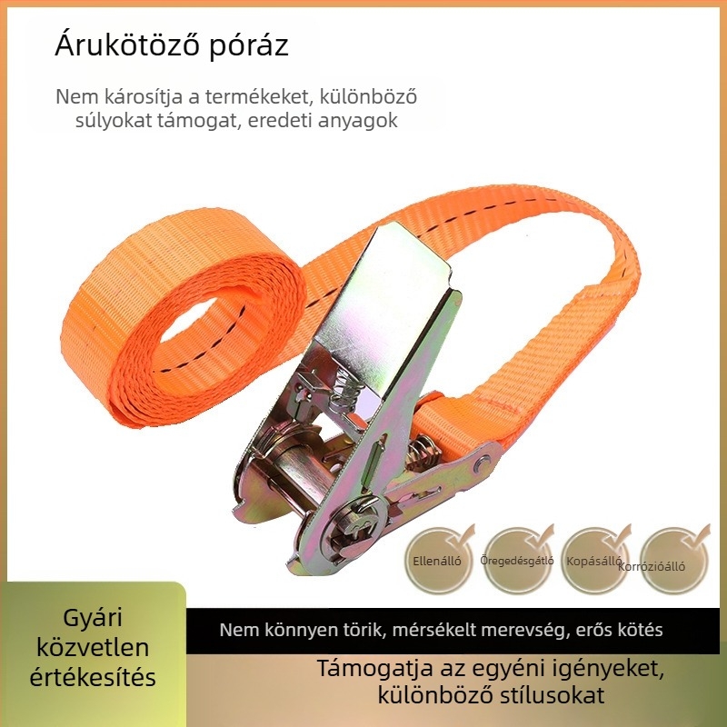 Ratchet csattos heveder teher rögzítésére, márka Bundle, szállításhoz