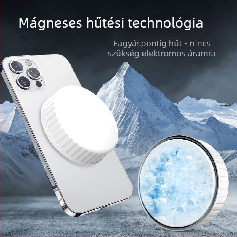 Mobiltelefon hűtő radiátor, 15 g, műanyag + fém + vas, interfész nélküli
