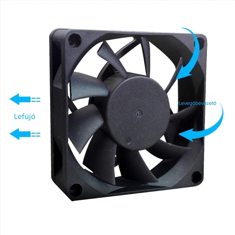 Házhűtő ventilátor Ice Soul F7015, kettős golyóscsapágy, 4-pines PWM vezérlés, AMD CPU-kompatibilis