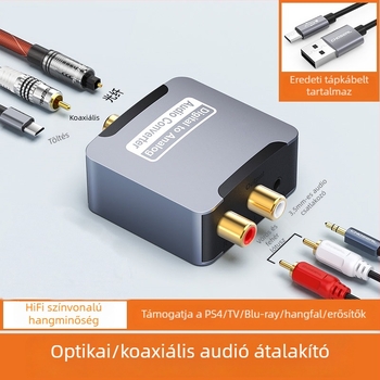 Cys SPDIF digitális-analóg audió konverter TV-hez, 3.5 mm kimenet