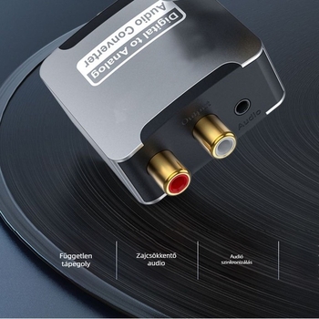 Cys SPDIF digitális-analóg audió konverter TV-hez, 3.5 mm kimenet