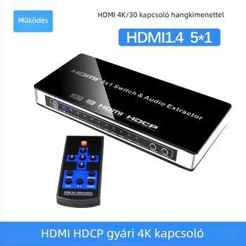 HDMI 5×1 kapcsoló audióval