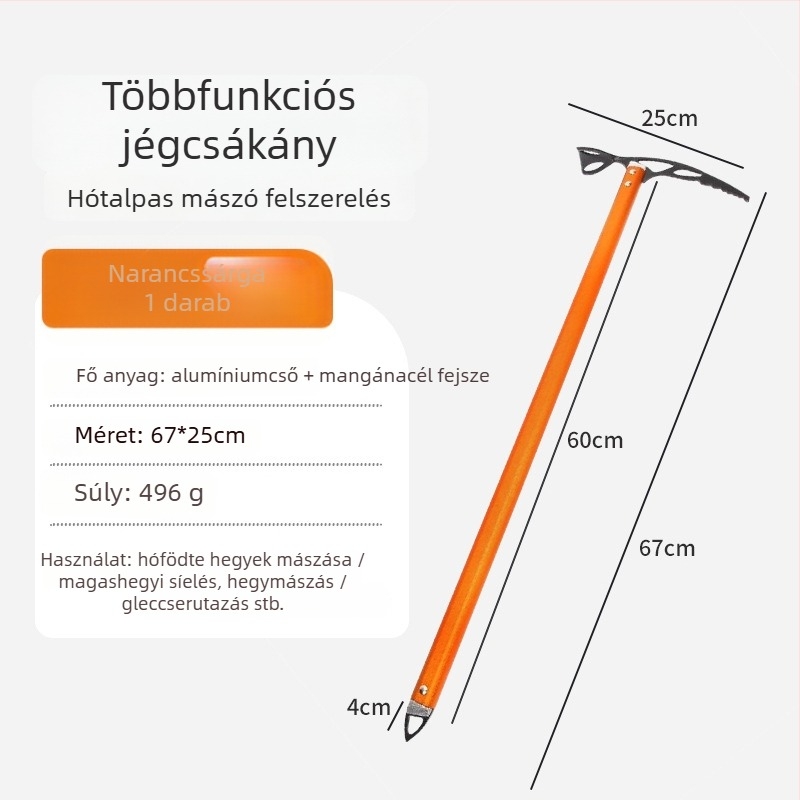 Mount Rock Multifunkcionális Rozsdamentes Acél Jégcsákány Jégmászásra