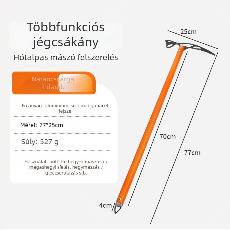 Mount Rock Multifunkcionális Rozsdamentes Acél Jégcsákány Jégmászásra