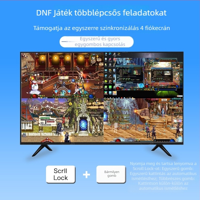 HDMI KVM kapcsoló 4-portos osztóval, hangkivonatolás, 4K/1080p támogatás, távoli ébresztés, energiagazdálkodás