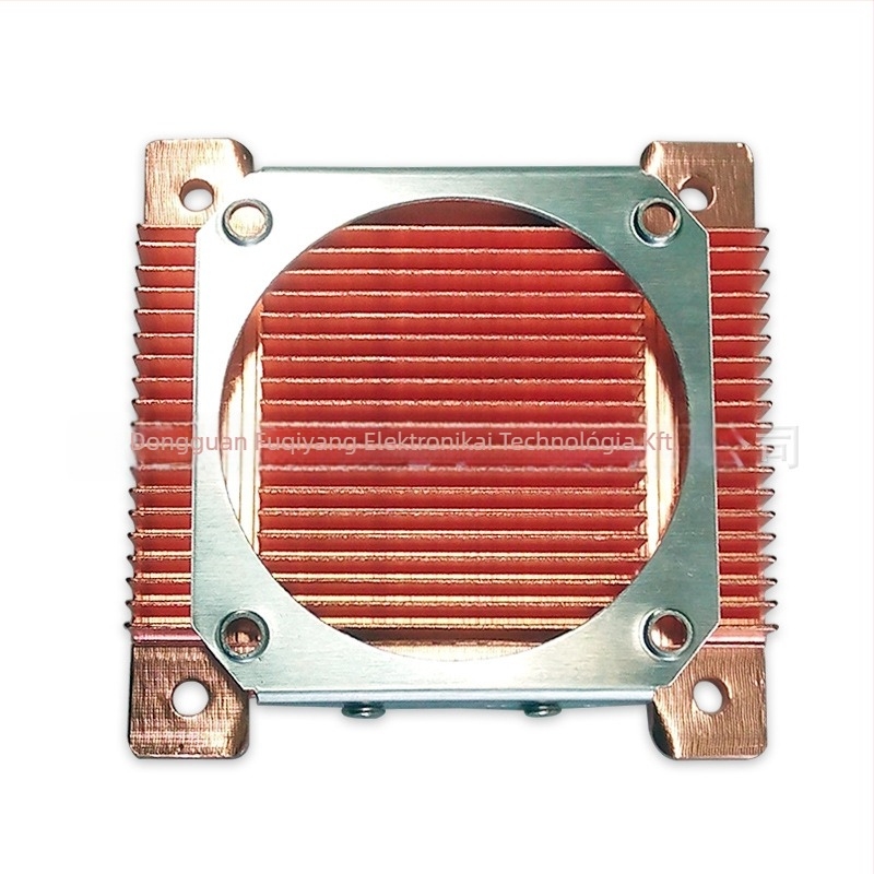 CooNong CPU hűtő PGA478/BGA479 - Réz Cu1100, Légáramlatos hűtés, Dupla golyóscsapágy, Modell D2-01