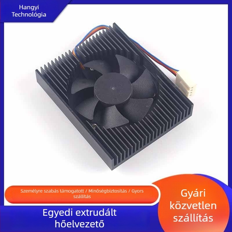 Hangyi Alumínium extrudált hűtőmodul intelligens hőmérséklet-szabályozással — aktív hűtés, Al6063 alumínium, rendkívül halk
