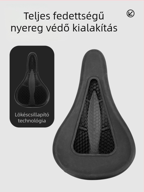 FOREVER BG-0391 Szilikon Kerékpár Nyereg, Univerzális, Sportos Stílus