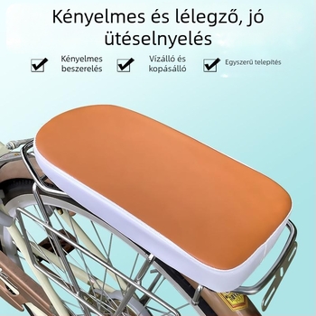 Kerékpárnyereg — hátsó ülőpárna, PU + hab (modell: Bicycle rear seat cushion; márka: Senowoiry/ji rui; kompatibilitás: hagyományos kerékpárok)