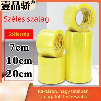 Csomagoló szalag, BOPP alapú, termikus ragasztó, 1,8 mm vastagság, magas viszkozitás, -10–40°C hőmérséklet-tartomány