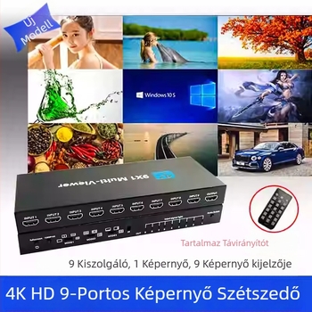 HDMI 9-in-1 kapcsoló 4K zökkenőmentes váltással