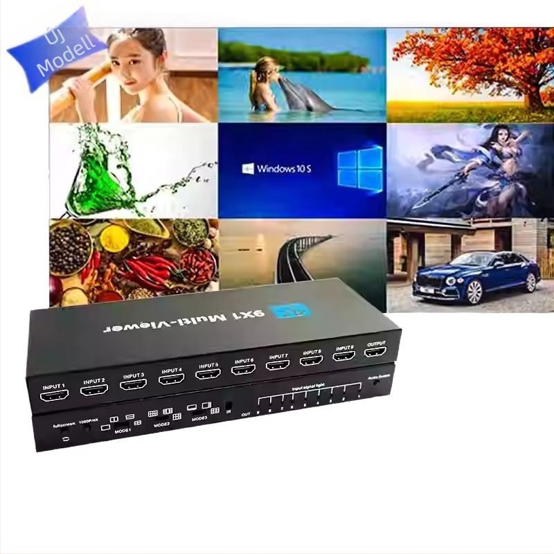 HDMI 9-in-1 kapcsoló 4K zökkenőmentes váltással