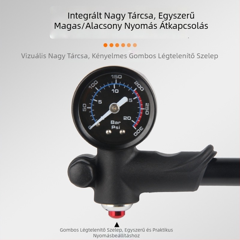 DRCKHROS nagy nyomású mini pumpa alumínium ötvözetből országúti kerékpárokhoz