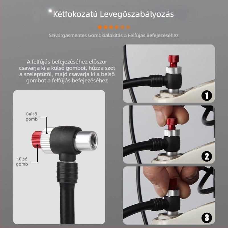 DRCKHROS nagy nyomású mini pumpa alumínium ötvözetből országúti kerékpárokhoz