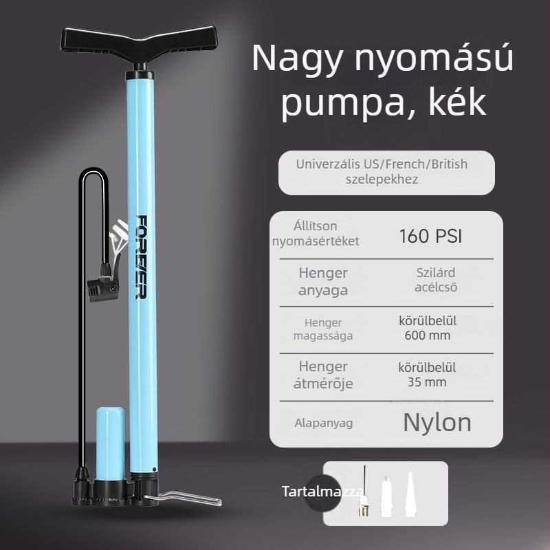 Kézi pumpa kerékpár és kosárlabda számára – otthoni használat, univerzális kompatibilitás