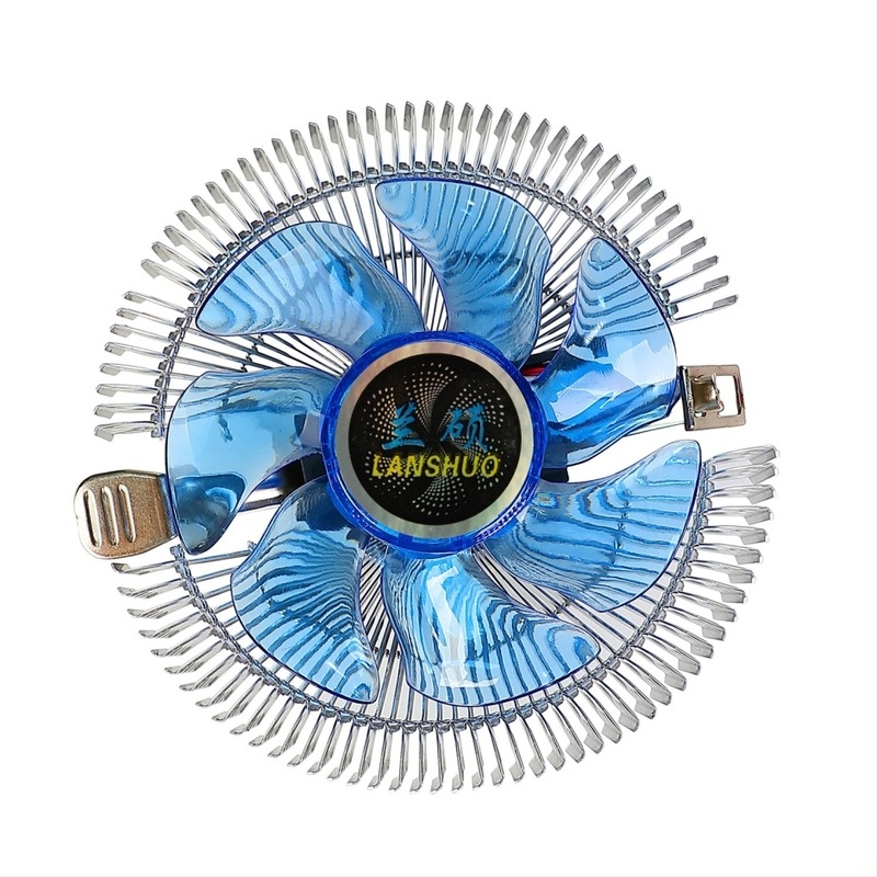 CPU ventilátor Lanshuo Blue ice ( Socket478 kompatibilitás; Gömbcsapágy; Alumíniumötvözet; Forgássebesség: 2500 RPM)