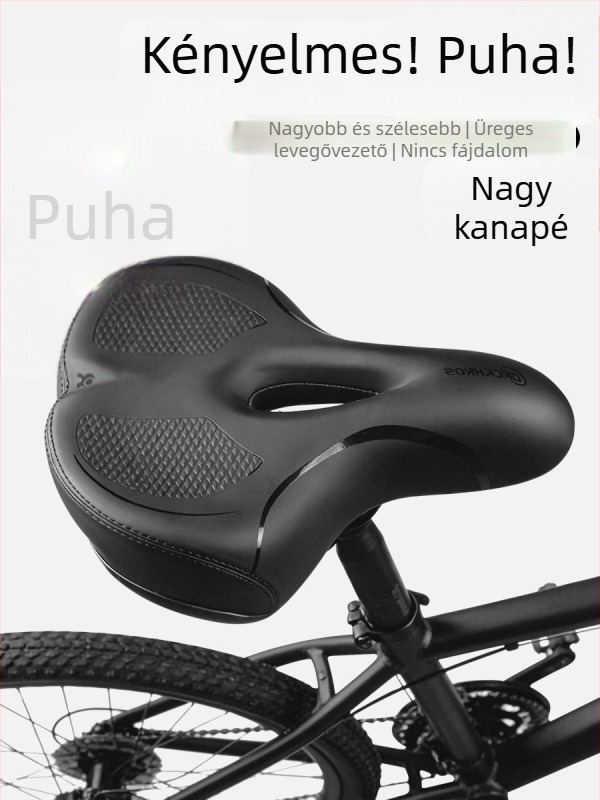 Yanjun 8003 kerékpáros nyereg, párnázott hab, széles, rendkívül puha, ütéscsillapítás