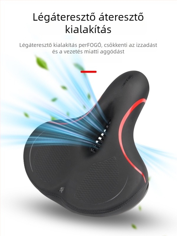 Yanjun 8003 kerékpáros nyereg, párnázott hab, széles, rendkívül puha, ütéscsillapítás