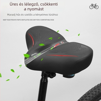 Yafeng kerékpárnyereg: PU bőr, PP műanyag alsó héj, PU habpárna, vas ív; kompatibilis a Peloton Bike