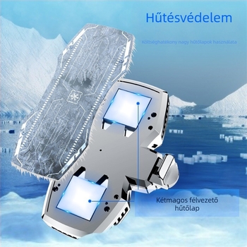 Neutral K4 mobiltelefon hűtő, Type-C interfész, 175 g, fém-plasztik-alumínium ötvözet
