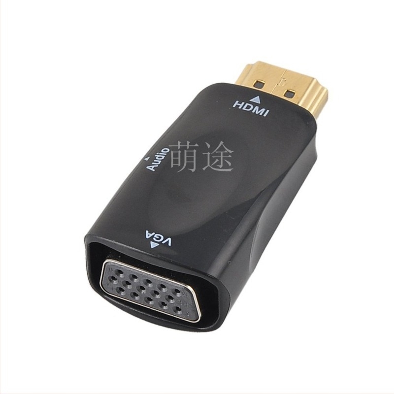 HDMI–to–VGA adapter audióval, 1080P támogatás, TV-hez, set-top box-hoz és projektorhoz